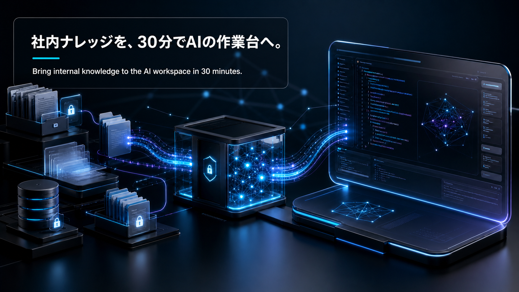 MCPサーバーを介してClaude CodeとCVC内部ナレッジを接続するアーキテクチャ図