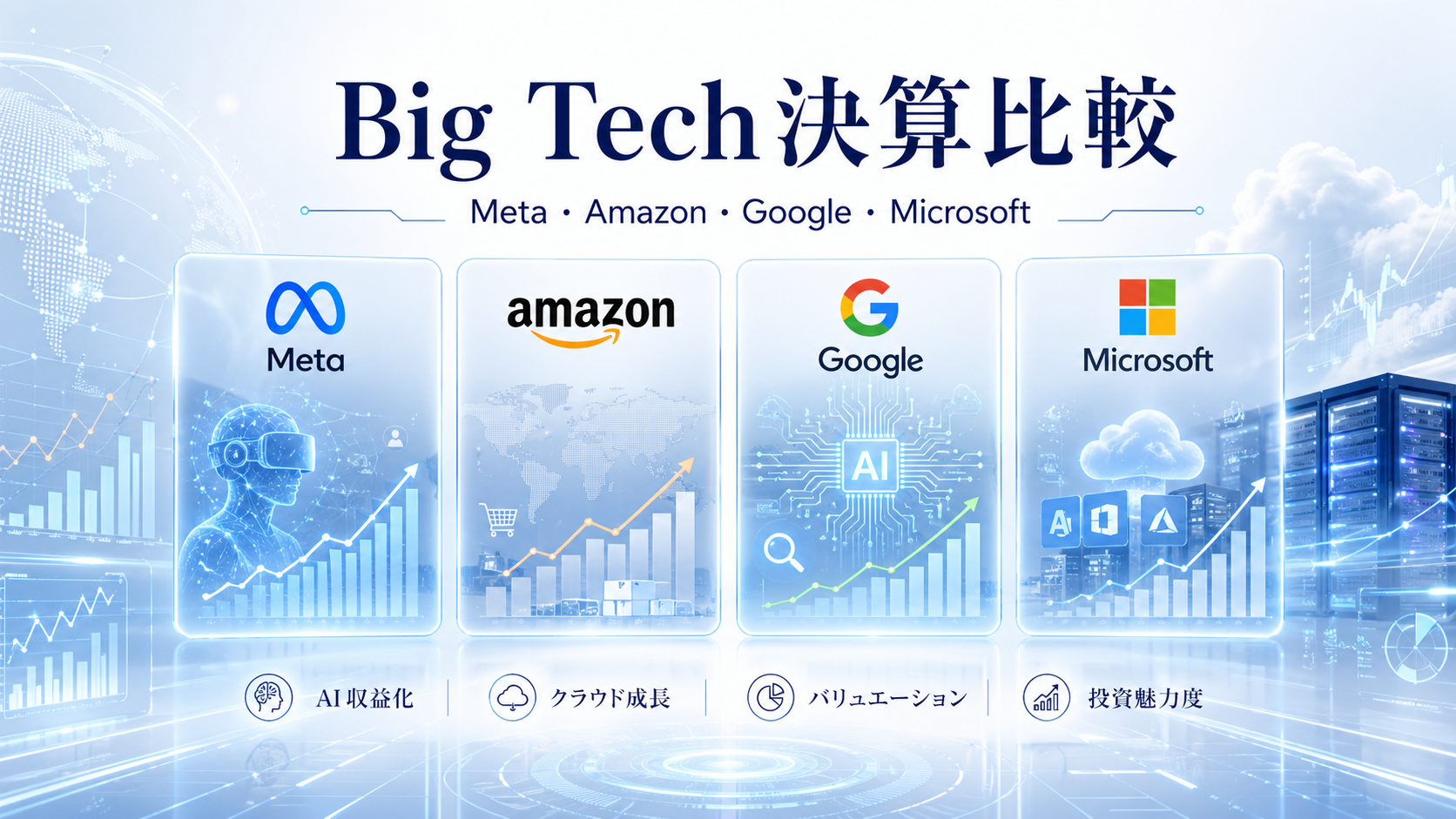 Meta・Amazon・Google・Microsoftの2026年Q1決算比較サマリ